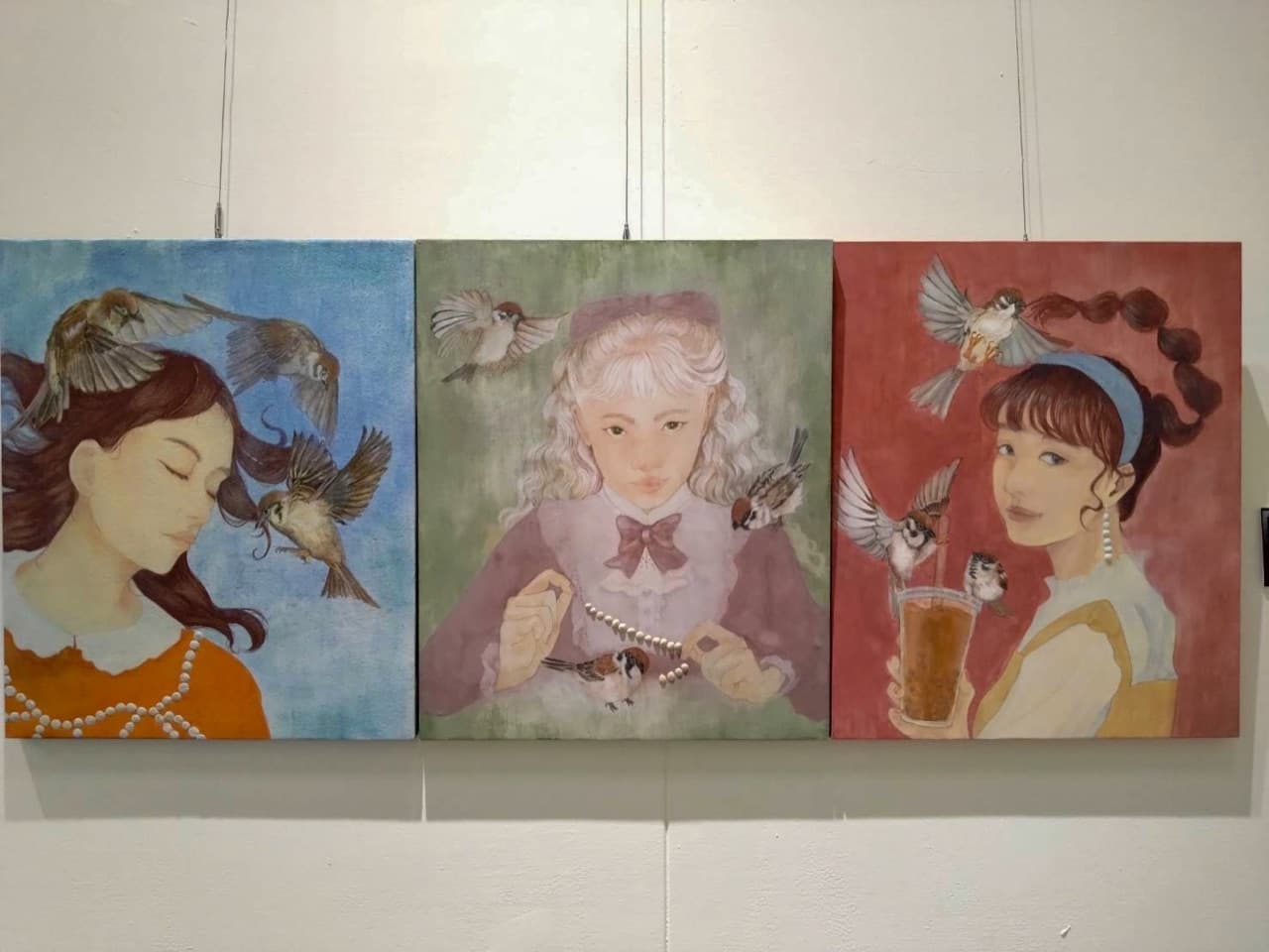 A selection of KoChing's Japanese paintings